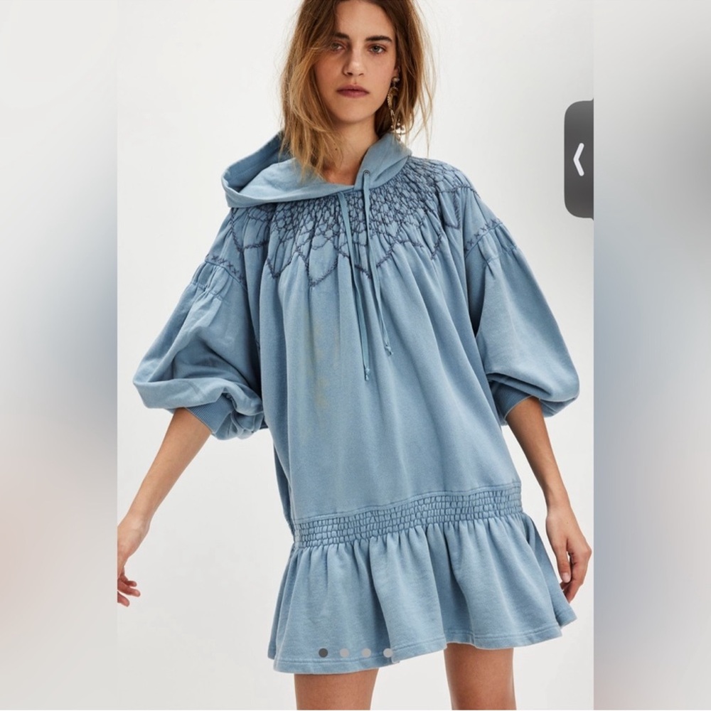 Free people Marty smocked dress M